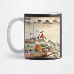 Floating markets in Vietnam, motif 2 Mug